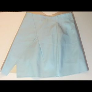 Womens fashion faux leather baby blue skirt Sz XS